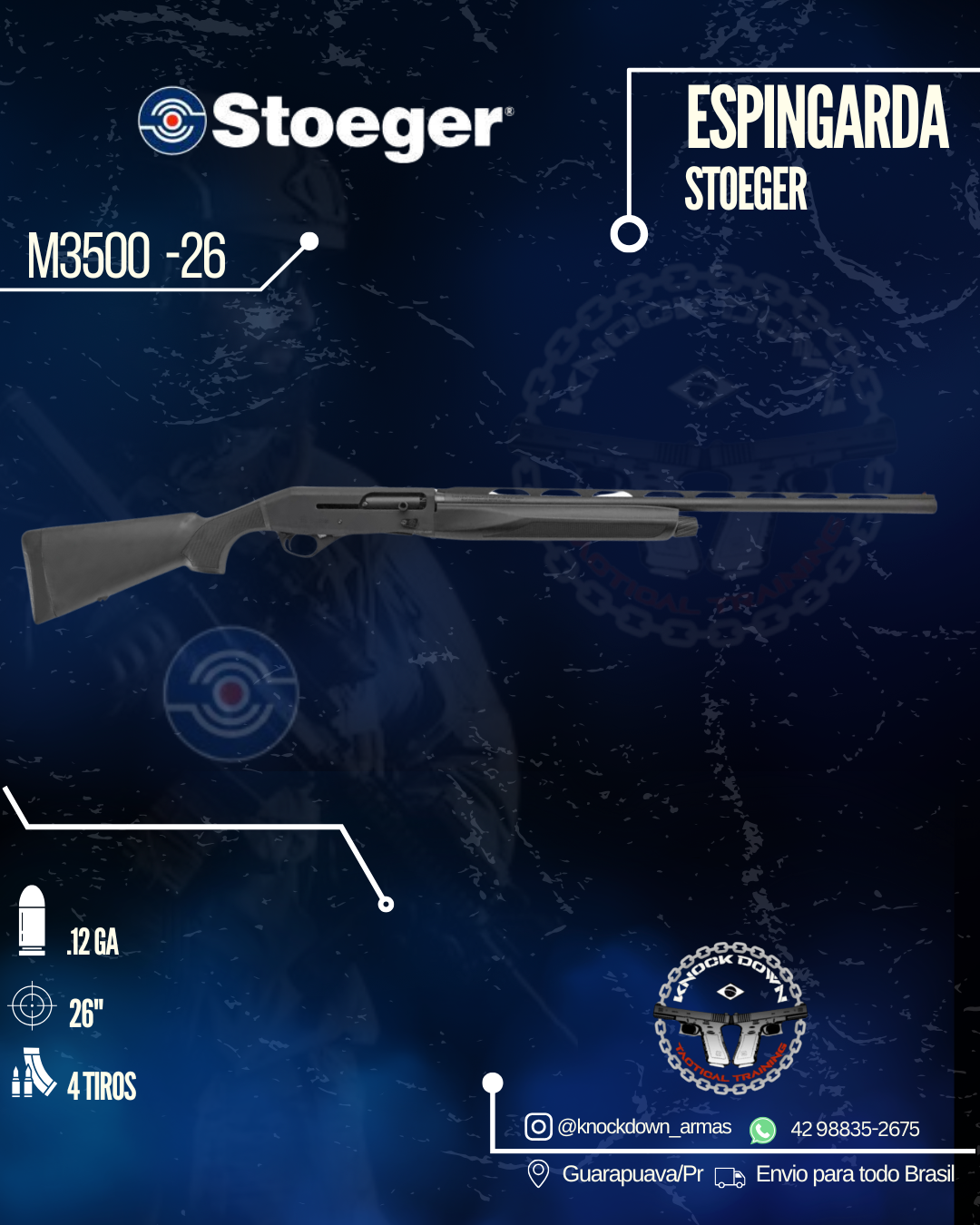 Espingarda Stoeger M3500-26