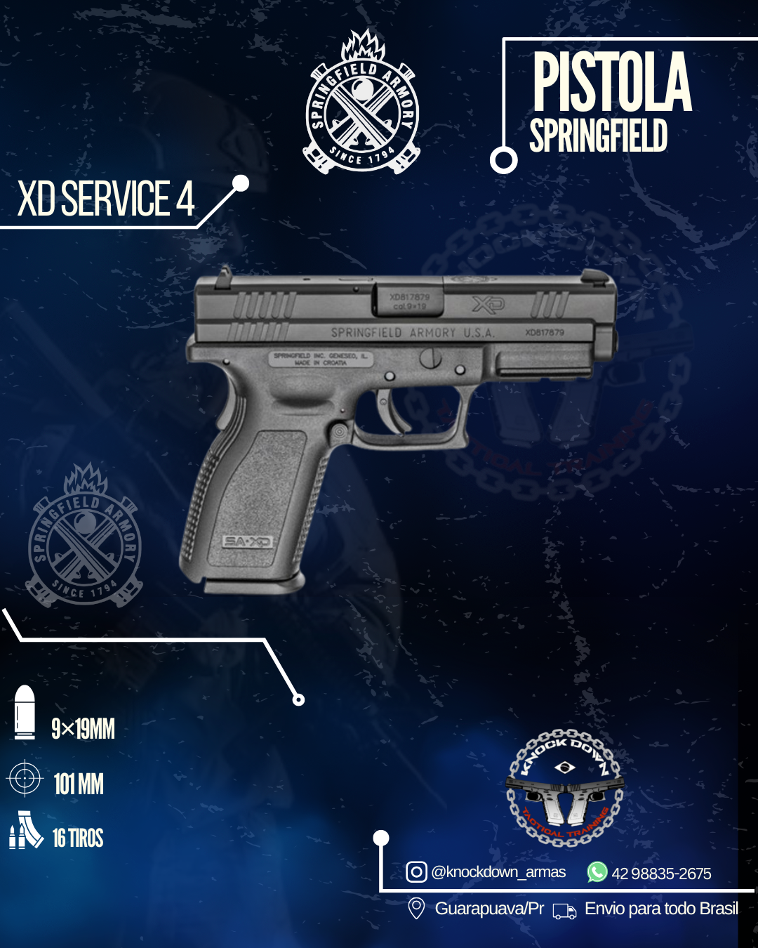 Pistola Springfield XD SERVICE 4
