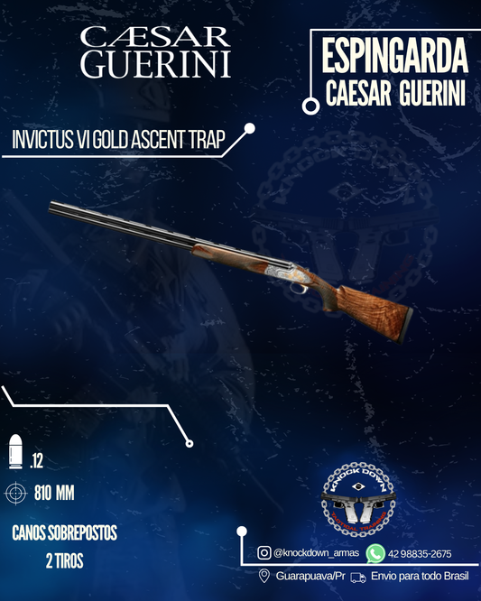 Espingarda Caesar Guerini INVICTUS VI GOLD ASCENT TRAP