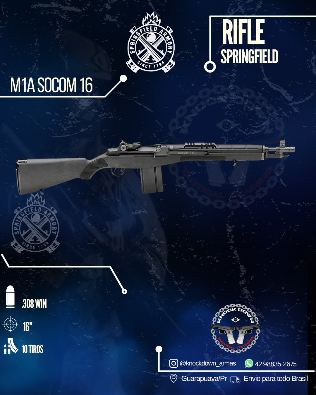 Rifle Springfield M1A SOCOM 16