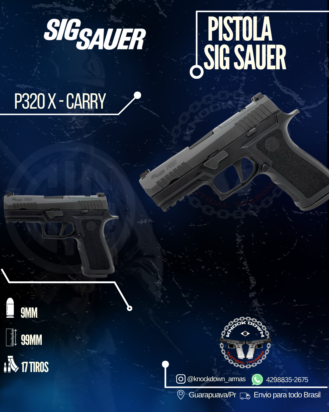 Pistola Sig Sauer P320 X-CARRY