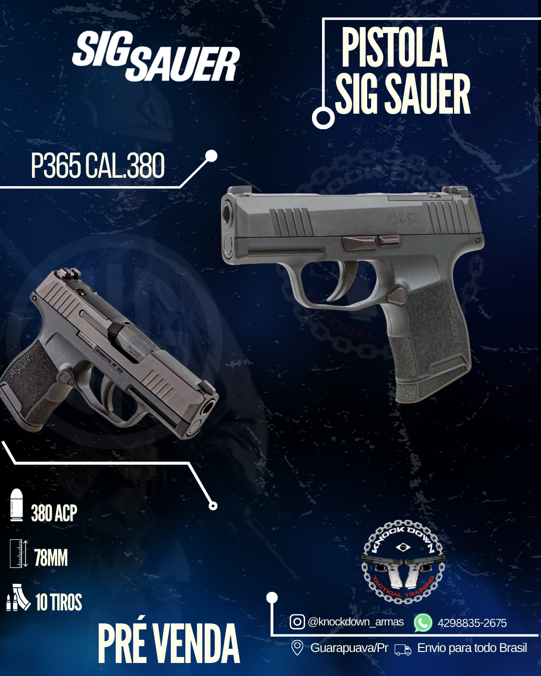 Pistola Sig Sauer P365 CAL.380