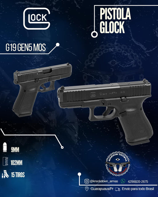 PISTOLA GLOCK G19 GEN5 MOS